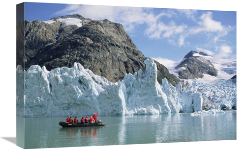 Global Gallery GCS-451347-1624-142 16 x 24 in. Tourists At Glacier,