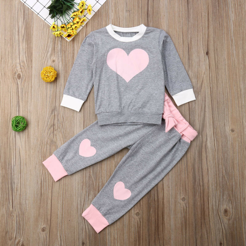 Autumn Baby Girl Kids Casual Long Sleeve+ Long