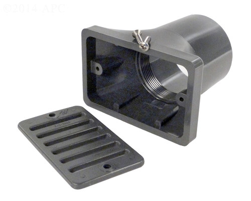 Gutter Drain Assembly, Dark Grey