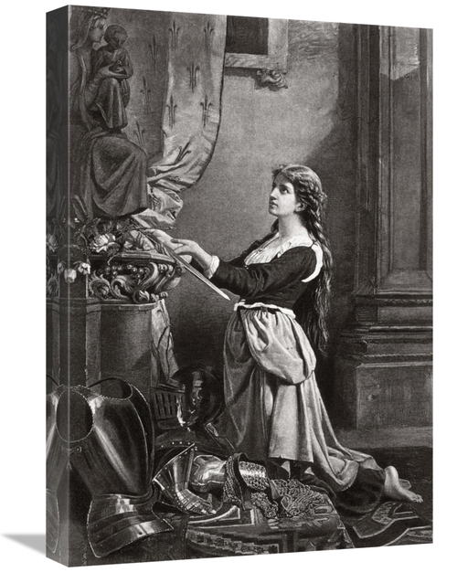 Global Gallery GCS-280919-22-142 22 in. Joan of Arc At Prayer Art Prin