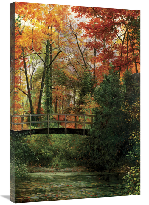 Global Gallery GCS-132424-2436-142 24 x 36 in. Giverny Bridge Art Prin