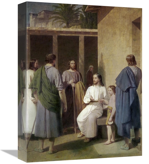 Global Gallery GCS-277463-16-142 16 in. Let the Children Come Unto Me 