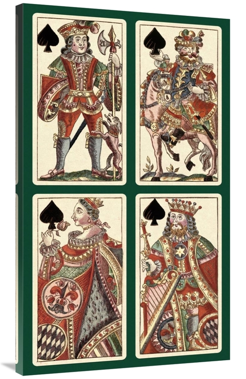 Global Gallery GCS-455077-44-142 44 in. Spades - Bauern Hochzeit Deck 