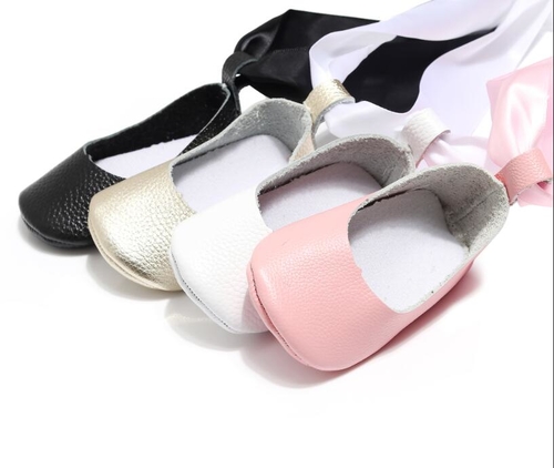 Solid Genuine Leather baby moccasins fashion lace