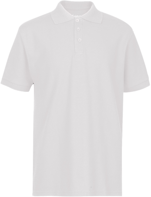 DDI 1981911 Premium White Youth Polo Shirt Boys'- Size 2/3 (XXXS)