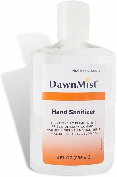 Dukal Case of 48 Hand Sanitizer. Hand Antiseptic with Aloe. 8 oz.
