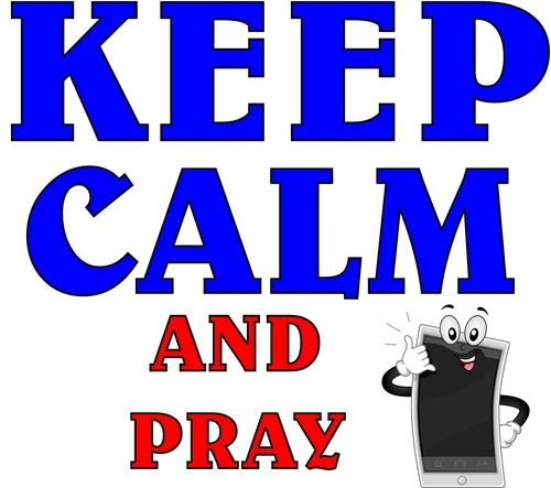 3 Inch Cloth  Patch Keep Calm And Pray