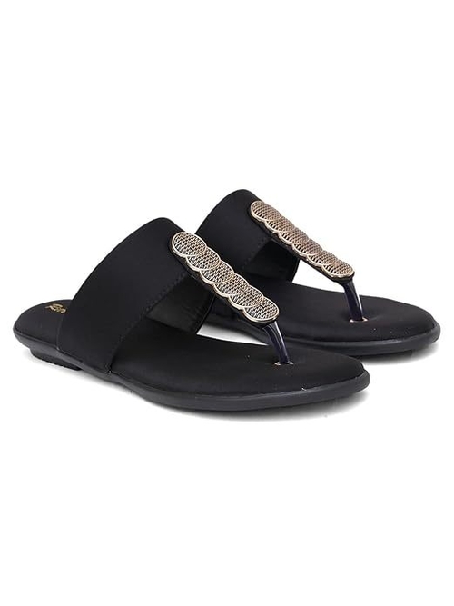 Retro Walk Fashionable trending Flat Sandals for Girls and (Size-UK-6)
