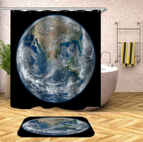 Planet Earth Shower Curtain