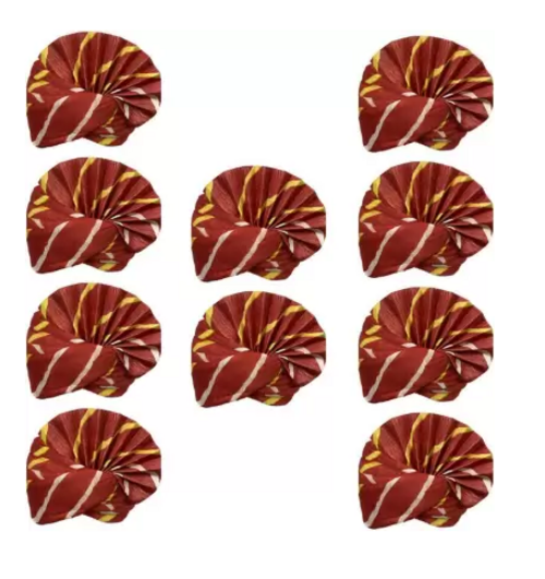 Men STYLE Striped Pagri Pack of 10