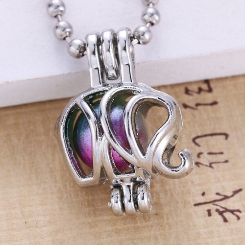 10PCS/Lot Pearls Cage Locket Necklaces Aroma