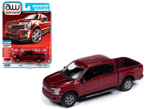 2018 Ford F-150 Lariat Pickup Truck Ruby Red Metallic \Muscle Trucks\"