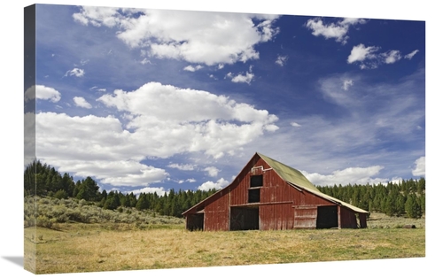 Global Gallery GCS-452595-2030-142 20 x 30 in. Old Red Barn in Pastora