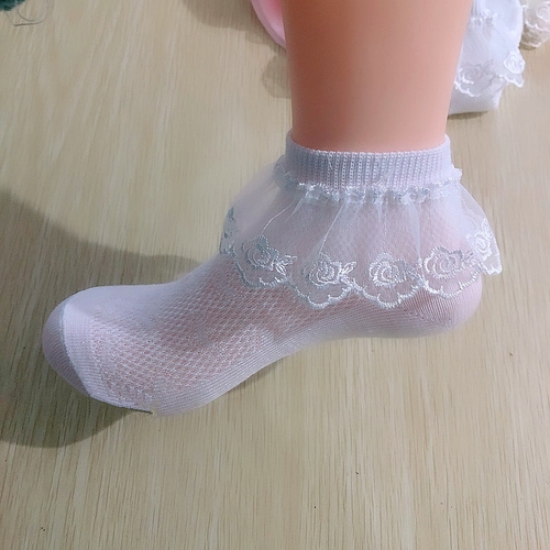 Spring Summer Autumn Candy Colors Lace Ruffle