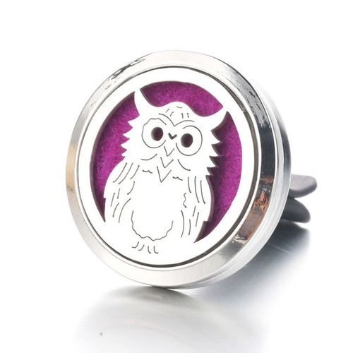 Owl Car Air Diffuser Stainless steel Freshener car