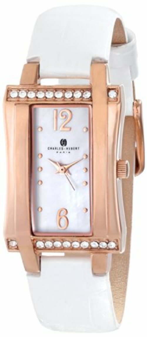 Unitron Enterprise 6839-W Ladies IP Rose Stainless Leather Watch - 23 
