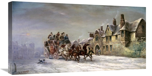 Global Gallery GCS-278325-30-142 30 in. Salisbury in Winter - Coach Ar