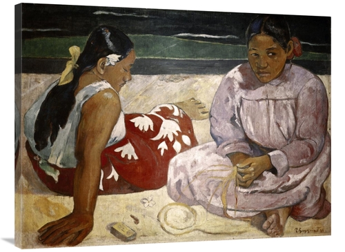 Global Gallery GCS-277657-40-142 40 in. Tahitian Women - On the Beach 