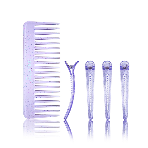 5-Piece Sparkling Hair Accessories Set-Purple