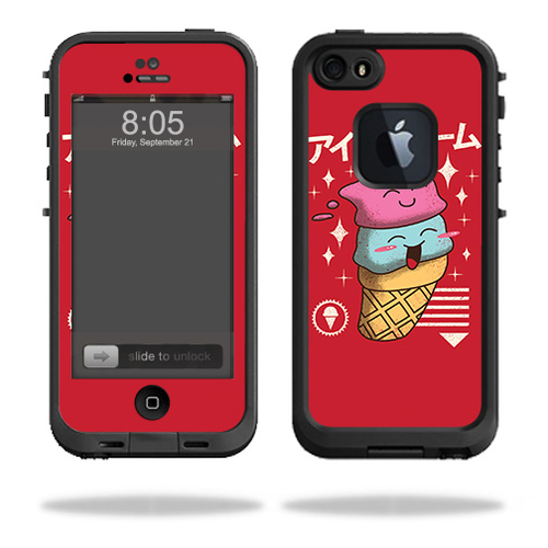 MightySkins LIFIP5S-Ice Cream Kawaii Skin for Lifeproof iPhone 5, 