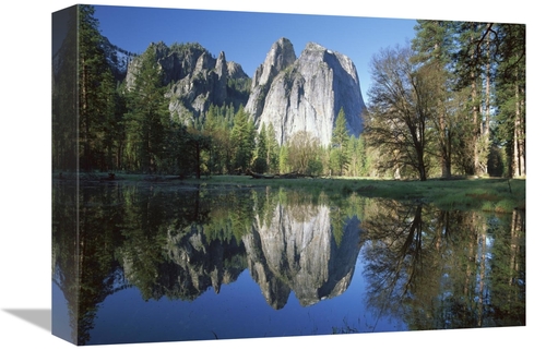 Global Gallery GCS-452068-1216-142 12 x 16 in. Cathedral Rock Reflecte