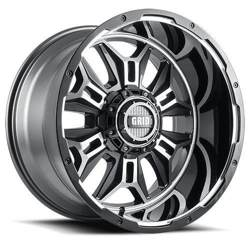 A29865L152 20 x 9.0 in. GD11 Wheel with Black Lip, Gloss Anthracit