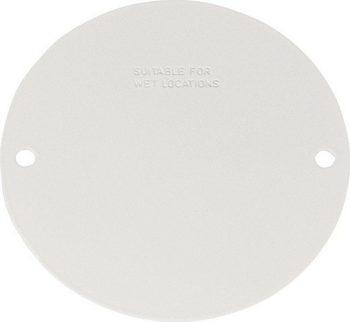 Sigma 14241WH White Weatherproof Round Blank Cover