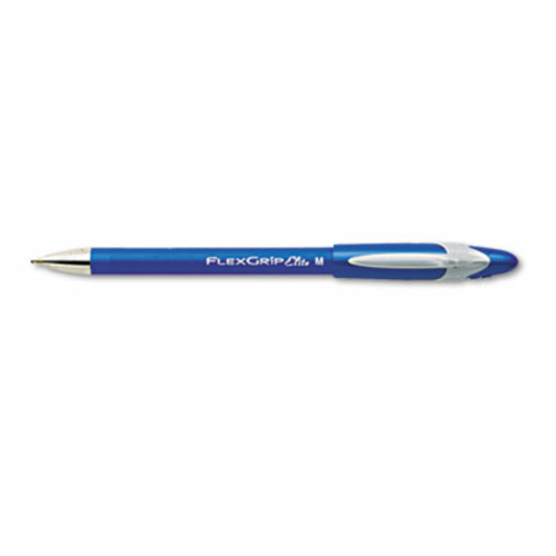 Paper Mate 85586 FlexGrip Elite Ballpoint Stick Pen  Blue Ink  Medium 