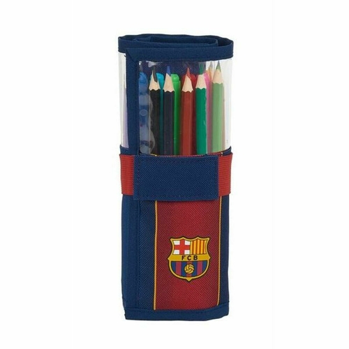 Pencil Case F.C. Barcelona 20/21 Maroon Navy Blue (27 Pieces) (7 x 20