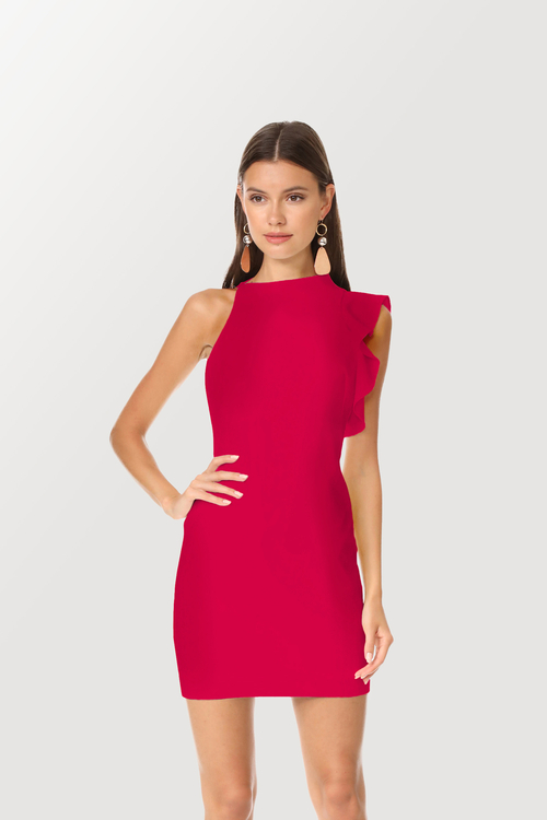 Lesi cocktail red dress