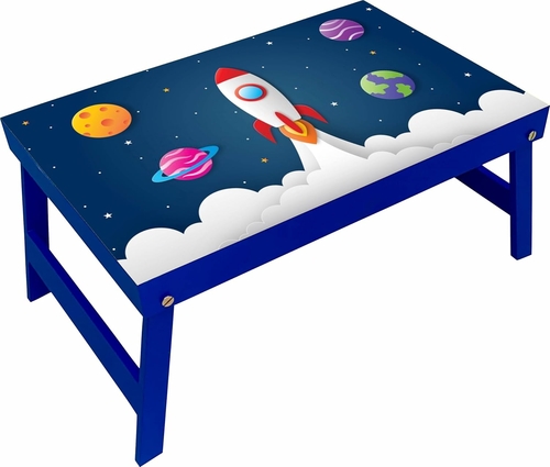  Woodworks Wooden Study Bed Table for Kids