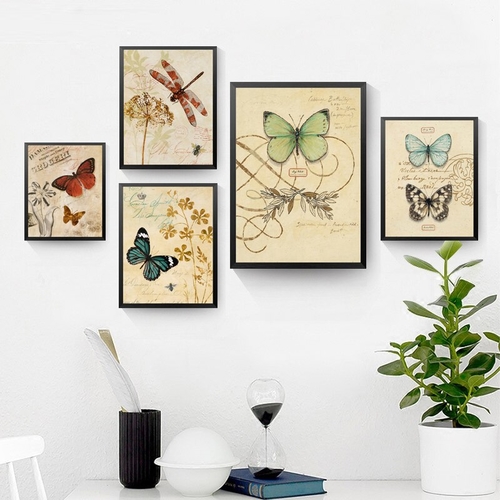 Butterflies Painting Print Canvas