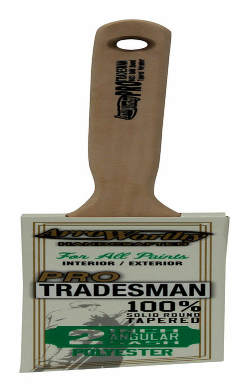 Arroworthy 1807130 Pro Tradesman 2 in. Angle Polyester Blend Paint Bru