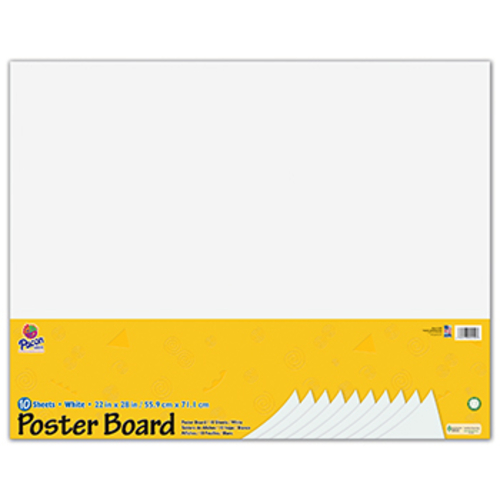 Pacon Corporation Pac5420 White Poster Board 22X28 10 Sheets