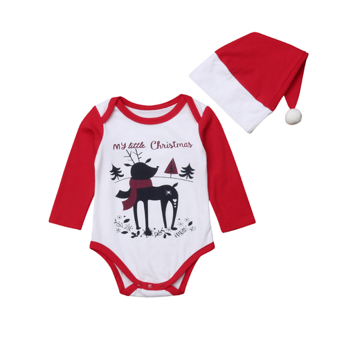 2018 Baby Christmas One piece Cotton Bodysuit