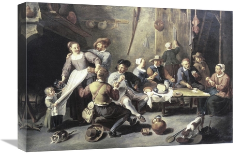 Global Gallery GCS-277958-22-142 22 in. Interior of a Tavern Art Print