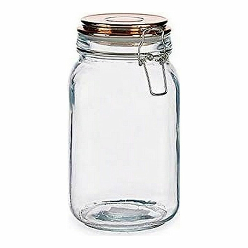 Jar Transparent Copper Glass 1,5 L