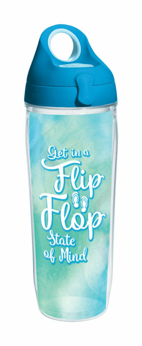 Tervis 6514095 Clear Tritan Flip Flop State Of Mind Water Bottle BPA F