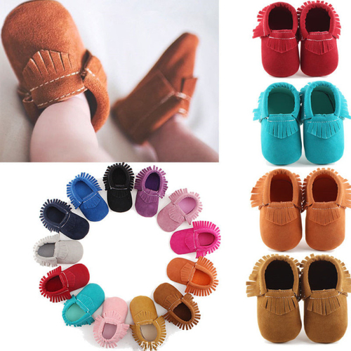 Baby Shoes Baby Boy Girl Soft Sole Moccasins Flat