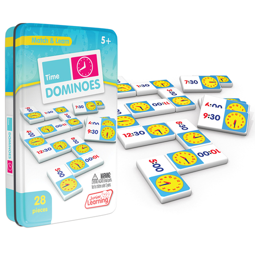 Junior Learning JRL486-2 Time Dominoes - 2 Each