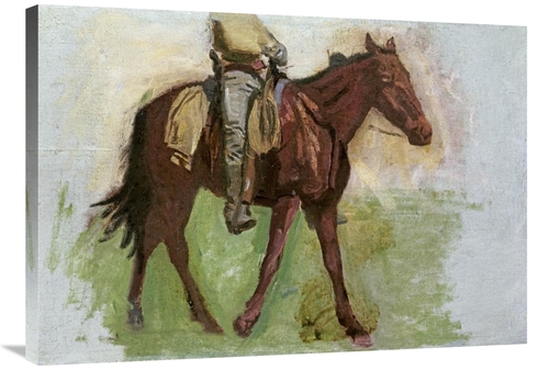 Global Gallery GCS-267949-36-142 36 in. Sketch for Cowboys in the Badl