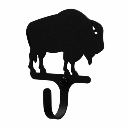 Wrought Iron Buffalo Wall Hook Decorative Small