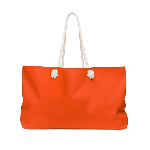 Weekender Tote Bag - Bright Orange