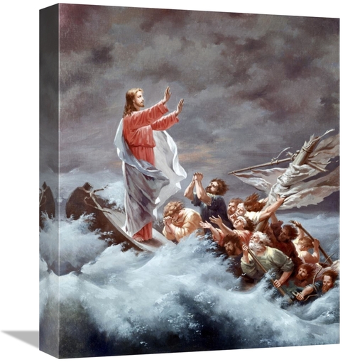 Global Gallery GCS-277404-16-142 16 in. Christ Stilling the Tempest Ar