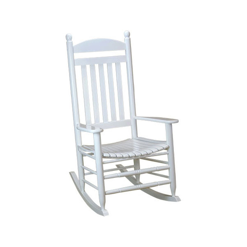 Bradley White Slat Porch Rocker