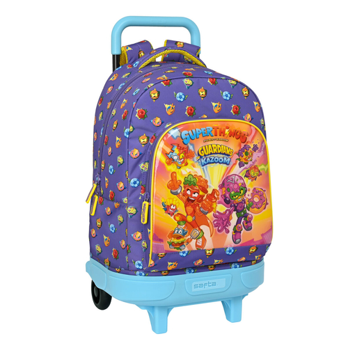 School Rucksack with Wheels SuperThings Guardians of Kazoom Purple