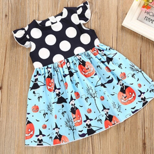 Halloween Baby Kid Girl Summer Floral Princess