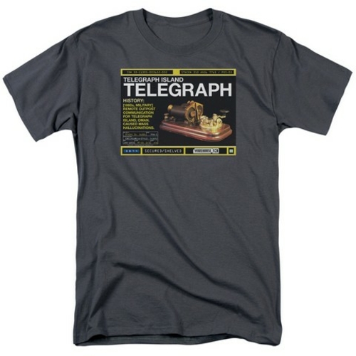 Trevco Warehouse 13-Telegraph Island Short Sleeve Adult 18-1 Tee, 