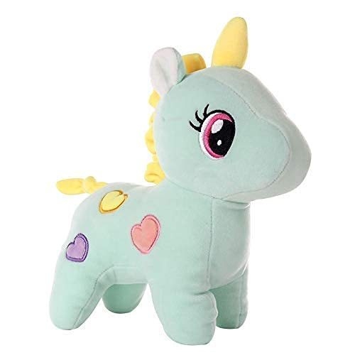 Sea Green Unicorn Carrot Plush Soft Toy For Baby Boys and Girls