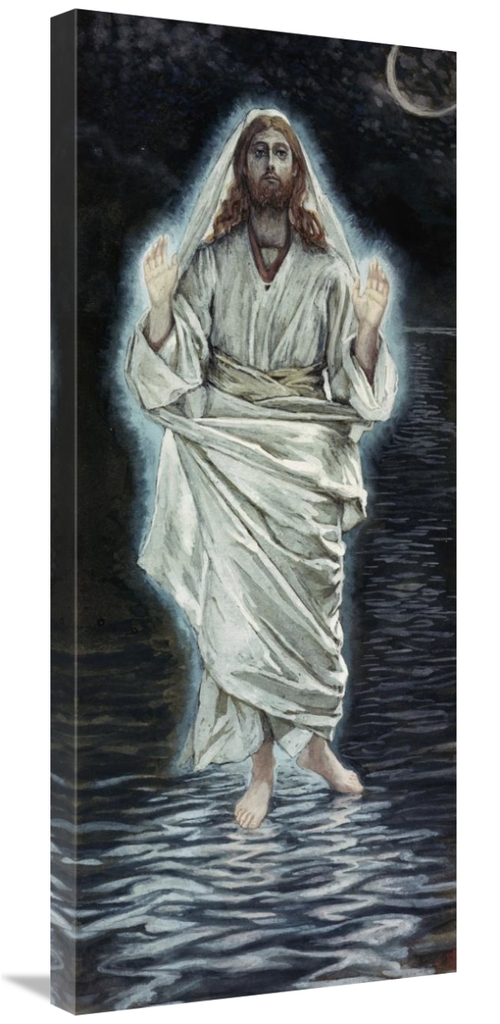 Global Gallery GCS-282917-36-142 36 in. Jesus Walking on the Sea Art P
